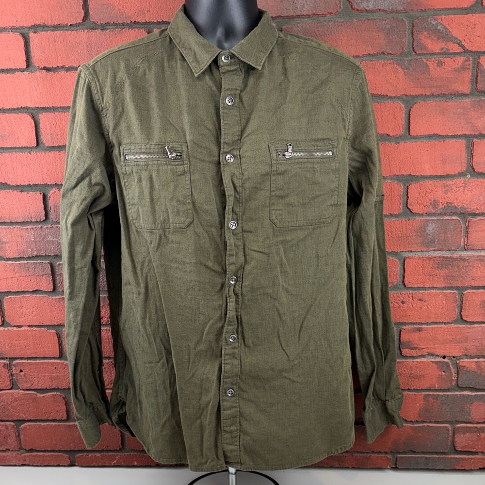 Rock & Republic Shirt Mens Large Button Up